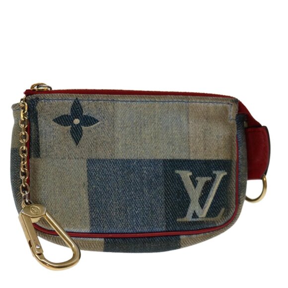 LOUIS VUITTON Monogram Denim Mini Pochette Accessoires Blue - Picture 1 of 15
